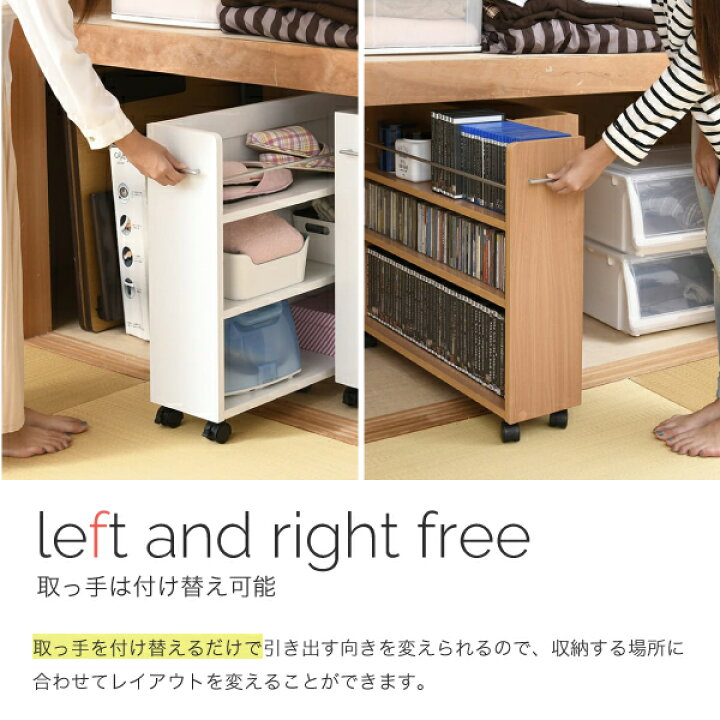 楽天市場 送料無料 押入れ収納 ラック 本棚 4個セット 幅19 奥行78 高さ65 5 キャスター付き ワゴン 整理 隙間 家具 押入れ 収納 リビング 大容量 棚 スライド 収納庫 漫画 Cd Dvd 押入れ収納棚 押し入れ収納 インテリアカフェ