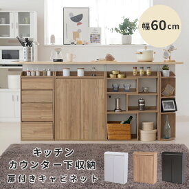 カウンター下収納 薄型 ミニ キャビネット 扉付き 幅60 食器棚 スリム 本棚 ラック 棚 収納棚 カウンター下 ロータイプ キッチンラック キッチンボード キッチン リビング 収納 扉付 キッチン収納 リビング収納 韓国