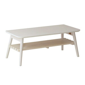 天然木 折りたたみテーブル IW-4090 幅90cm 奥行40cm 高さ35cm 棚付き ちゃぶ台 センターテーブル 木目調 長方形テーブル 四角形 ウッドテーブル 机 コンパクト テーブル ローテーブル 折れ脚テー