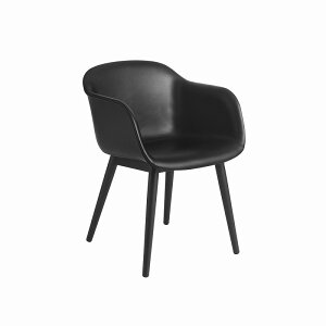 muuto [g FIBER ARM CHAIR WOOD BASE t@Co[A[`FA Ebhx[X Refine Leather-Black/Black t@CU[ubN/ubN Iskos Berlin CXRX x kƋ _CjO`FA 50505