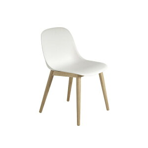 muuto [g FIBER SIDE CHAIR WOOD BASE t@Co[TCh`FA Ebhx[X Natural White/White i`zCg/I[N Iskos Berlin CXRX x kƋ _CjO`FA 58956