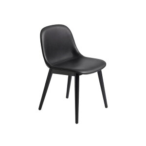 muuto [g FIBER SIDE CHAIR WOOD BASE t@Co[TCh`FA Ebhx[X Refine Leather-Black/Black t@CU[ubN/ubN Iskos Berlin CXRX x kƋ _CjO`FA 50544