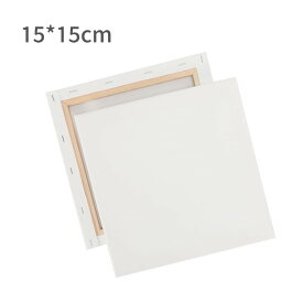 楽天ランキング入賞★キャンバス 15x15cm 1/3/5/6/15枚セット 木製フレーム 綿化繊混紡 キャンバスボード 絵画 油絵 画布 キャンバス 工芸用品 描画 油彩 部屋飾り ホワイト 室内インテリア 張りキャンバス