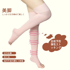 在庫処分セール！★着圧ソックス 弾性ストッキング 医療用 下肢静脈瘤 レディース 大きいサイズ 静脈瘤 夜用 医療用弾性ストッキング女性用 メンズ 高齢者 ふくらはぎ むくみ サポーター オープントゥ 寝ながら 寝るとき