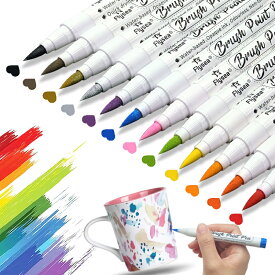 水彩筆ペン 筆ペン 水性マーカー カラーペンセット 水彩ペンセット アートマーカー お絵かき 塗り絵 絵の具 筆ペン 水性