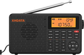 【10％OFFクーポン配布中】【送料無料】XHDATA D109 ポータブル 小型ラジオ 短波ラジオ AM FM SW LW ワイドFM ワールドバンドラジオ BCL