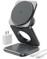 【送料無料】【10％OFFクーポン配布中】KUXIU Qi2認証済み ワイヤレス充電器 3in1 Qi2 充電器 スタンド Q…
