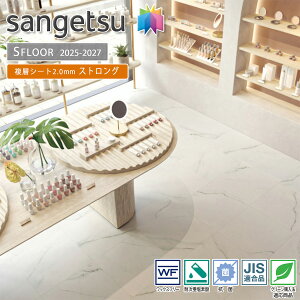 サンゲツ SFLOOR 店舗用 塩ビシートストロング PM-24050(シャルムビアンコ)