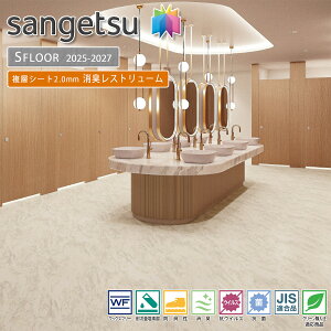 サンゲツ SFLOOR 店舗用 塩ビシート 消臭レストリュームPM-24341(バルディーリョ)