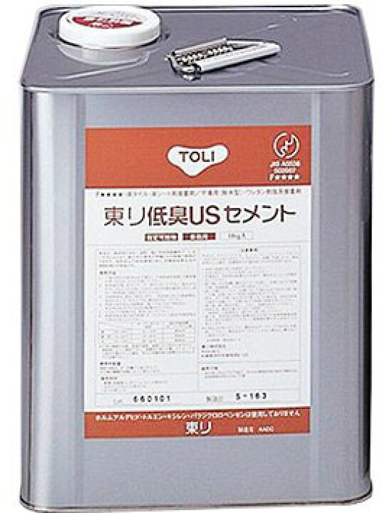 楽天市場】東リ 低臭USセメント 18kg缶/TUSC-L 接着剤 : インテリア 
