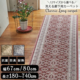 廊下用カーペット 廊下敷き ロングマット 長い マット 日本製 洗える 底冷え対策 ペットの腰痛対策 滑らない 抗菌 防臭 手洗い 床暖房対応 滑りにくい ノンスリップ ペット 子供 キッチンマット 犬 猫 縁側 アウトレット R&N / ルーヴァ 180 240 340 440 540 640 740
