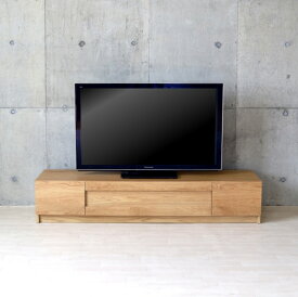 テレビボード ローボード 無垢テレビ台 無垢材 天然木 オーク 楢材 ナチュラル 北欧 収納 引き出し おしゃれ 『テレビボード』 幅180 W180 TV台 180 TVラック テレビラック ロータイプ ナラ材 高級 扉付き 脚 低い 55インチ 60 収納家具 インテリア
