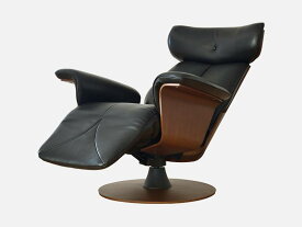 Oceans リクライニングチェア エグゼクティブチェア P04500A 冨士ファニチア デザイナーズ 安楽椅子 革 黒
