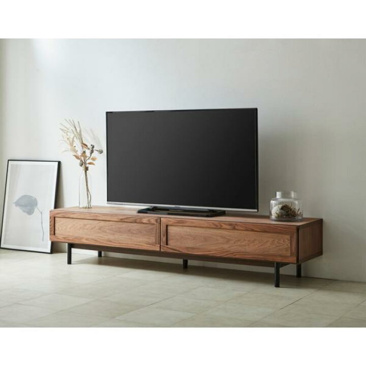 楽天市場】テレビボード TVボード ウォールナット 天然木 木製 北欧 