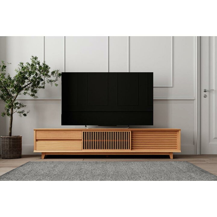 楽天市場】テレビボード ウォールナット 木製 北欧 モダン 引き出し 
