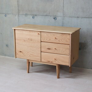 キャビネット サイドボード オーク 木製 無垢材 天然木 幅100cm 北欧 モダン 収納 おしゃれ シンプル 収納家具 インテリア家具 リビング収納 木目調 空間演出 インテリア性 便利 シンプルデザ