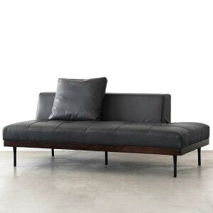 ソファ ブラック 黒 アームレス 3人掛け 2人掛け おしゃれ 北欧 合皮 アームレス ファブリック マンション ホテルライク お昼寝ソファー スチール脚 3p 2p ナチュラル 高級感 重厚感 ヴィンテ