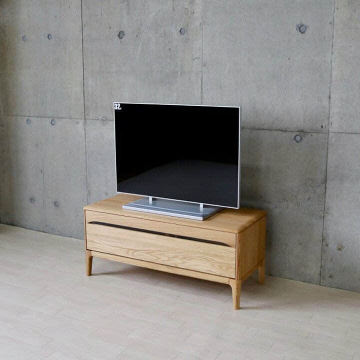 楽天市場】テレビ台 北欧 ローボード おしゃれ 無垢材 幅100 脚付き 