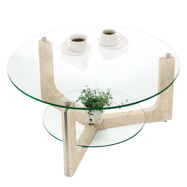 【楽天市場】ガラステーブル おしゃれ 丸テーブル 北欧 リビング