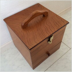 メイクボックス鏡付きコスメボックス木製メイクBOXミラー付き化粧品収納メイク箱化粧箱メーキャップミラー母の日日本製国産送料無料通販あおいM2332【ken】【smtb-f】