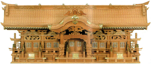  神棚 彫刻五社 欅 切妻 高級 送料無料 通販 