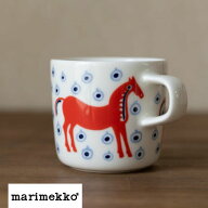 ラスト1個となりました！marimekko Musta Tamma コーヒーカップ 200ml 午 馬 専用箱入り デザートカップ …