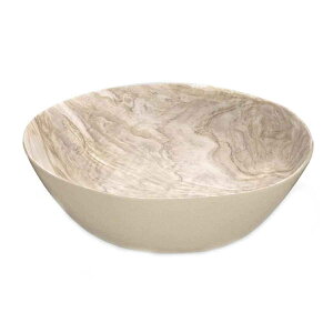 ボウル 31cm 木目調 デザートウッド Planta プランタ プラスチック ( 食洗機対応 サラダボウル 鉢 盛鉢 ABODE アボード メラミン製 割れにくい 軽い エコ 子供 お年寄り 介護 サラダ フルーツ お