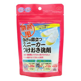 【先着】最大400円OFFクーポン有！ 衣類用洗剤 白さが際立つスニーカー洗剤 （ 洗剤 洗濯洗剤 スニーカー つけおき 洗濯 つけ置き 抗菌 防臭 上靴 靴用 計量スプーン付 日本製 ） 【39ショップ】