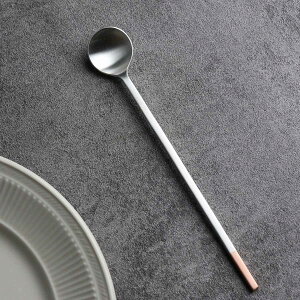 工房アイザワ 純銅洋食器 ソーダスプーン 丸 銀仕上 ( aizawa 日本製 純銅 スプーン カトラリー 燕三条 パフェスプーン クリームソーダ パフェ 喫茶店 洋食器 アイザワ 銅 美しい 高級感 高品