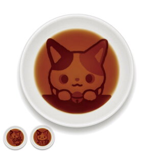 かぶきにゃんたろう 醤油皿 ( 皿 小皿 猫 ねこ ネコ しょうゆ ?油 しょうゆ皿 かわいい キャラクター )【39ショップ】