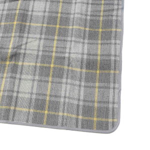 レジャーシート 6人用 150×200cm ふんわりレジャーマット グレイッシュチェック特大 ( レジャーマット ピクニックシート ピクニックマット 大判 行楽 遠足 運動会 ピクニック レジャー アウ