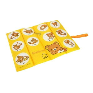 座布団 おでかけざぶとん リラックマ 子供用 キャラクター ( クッション バンド付 おでかけ座布団 おでかけクッション 子供用座布団 りらっくま )【39ショップ】