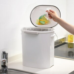 ゴミ箱 密閉 11L エバン ペール 中バケツ付き 生ゴミ ホワイト ( ごみ箱 11リットル ニオイ漏れ防止 パッキン インナーバケツ 持ち手付き 生ごみ おむつ ニオイ 防止 小さい 臭わない オムツ