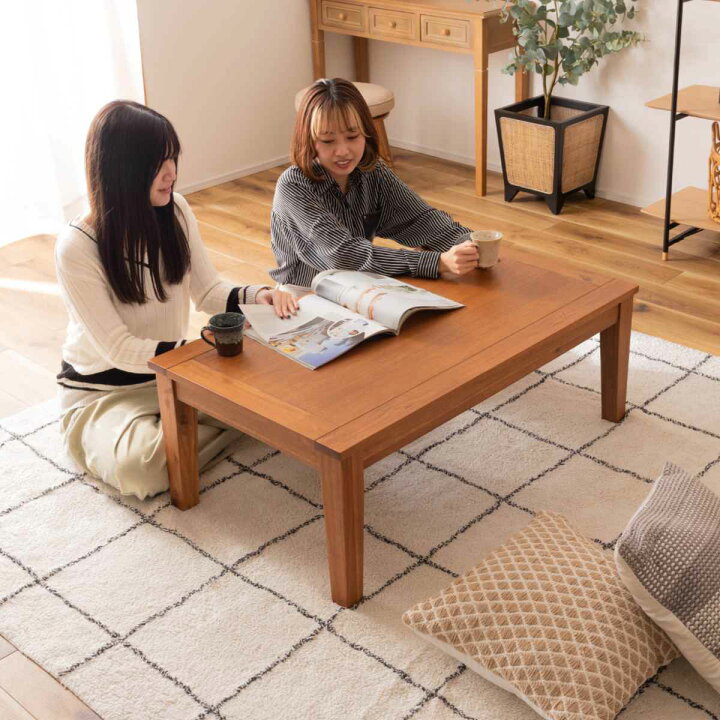 楽天市場】こたつ 幅105cm 長方形 木製 （ 送料無料 こたつテーブル 