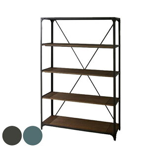 オープンラック 幅121cm 4段 スチールフレーム ヴィンテージ ( ラック 収納棚 ディスプレイラック スチール レトロ シェルフ ディスプレイ収納 OSB フリーラック オープン棚 棚 )【39ショップ