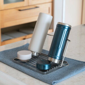 【レビュー特典付き】 ビーワーススタイル すっきり暮らすジャグボトルスタンド コンパクト ( 水切りラック 水切りかご ボトルスタンド シンク上 折りたたみ 食洗機対応 日本製 水筒 ボト