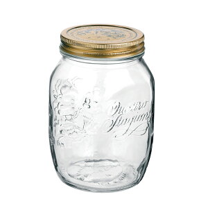 Bormioli Rocco ボルミオリ・ロッコ ガラス瓶 700ml Q.S.JAR 700cc ( ガラス 保存容器 ガラスジャー 蓋付き ガラス容器 おしゃれ 手作り ピクルス シロップ漬け 保存瓶 ふた付き はちみつ かわいい )