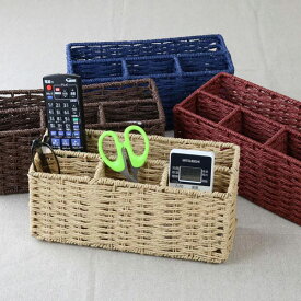 リモコンスタンド リモコンラック＆ペン立て ペーパー 幅26×奥行10×高さ12cm 小物収納 （ 小物入れ リモコンホルダー リモコン 収納 リモコン 収納 デスク収納 卓上収納 ペンスタンド ペン立て 机上ラック 小物ケース ）【39ショップ】