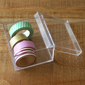 NAP[X ӂt 15Zbg  [ fXRV[Y  8.8×s8.8×5.7cm i [  [P[X { vX`bN t^t  ANZT[ RNV P