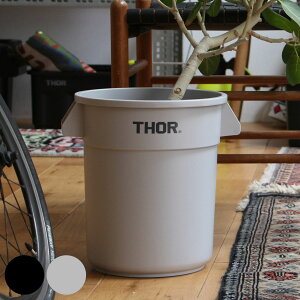 �S�~�� THOR ROUND CONTAINER DC 23L �i ���ݔ� 23���b�g�� �{�̂̂� ���[ �c�[���{�b�N�X �V���v�� �����h���[�{�b�N�X �v���X�`�b�N �􂦂� ���E���h�R���e�i �j�y39�V���b�v�z