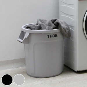 �S�~�� THOR ROUND CONTAINER DC 38L �i ���ݔ� 38���b�g�� �{�̂̂� ���[ �c�[���{�b�N�X �V���v�� �����h���[�{�b�N�X �v���X�`�b�N �􂦂� ���E���h�R���e�i �j�y39�V���b�v�z