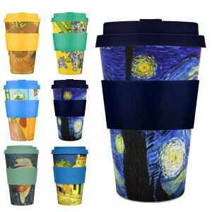 ^u[ 400ml GR[q[Jbv Ecoffee Cup 14oz VGM i BPAt[ VRf R[q[ Jbv Wt VR ^ Van Gogh @ Sbz Ђ܂  킢 [X TXeBiu