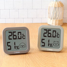 温湿度計 ペット ちょうどイイがわかる 犬 猫 （ ペット用 温度計 湿度計 犬用 猫用 室内 環境 小型 コンパクト デジタル スタンド 壁掛け 置き掛け兼用 見やすい ペット飼育 シンプル ベーシック ）【39ショップ】