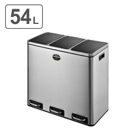 ダルトン DULTON ゴミ箱 コンパートメントビン 54L ステンレス （ 送料無料 分別 ごみ箱 キッチン ステンレス製 ふた付き ペダル ステンレス ごみばこ ダストボックス おしゃれ カウンター下 3分別 インナーボックス 54 リットル ） 【39ショップ】