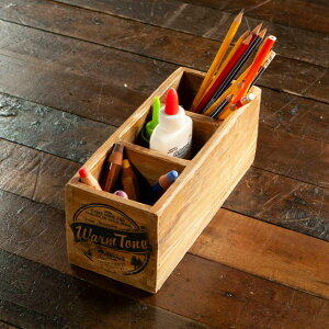 小物収納 ダルトン DULTON 3 PARTITION WOODEN BOX ウッデン ボックス 木製 幅10×奥行25×高さ10cm ( 小物入れ 収納ケース 収納ボックス ケース 木製ボックス 仕切あり 小物 道具入れ 整理整頓 整理 ヴ