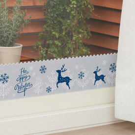 結露吸水テープ 吸着 幅12×長さ180cm トナカイ （ 結露防止シート 結露テープ 結露取り シート カビ カビ防止 結露 吸水 おしゃれ 窓ガラス 水滴 水濡れ防止 目隠し プライバシー保護 防犯 簡単設置 ）【39ショップ】