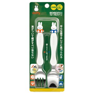 �t�H�[�N&�X�v�[�� 16cm EDISONmama �G�W�\���}�} �~�b�t�B�[ �v���X�`�b�N �i �t�H�[�N �X�v�[�� �J�g�����[ �q�ǂ��p �L�����N�^�[ miffy ����₷�� �a�t���\�� �������₷�� ���K �q�ǂ� ����
