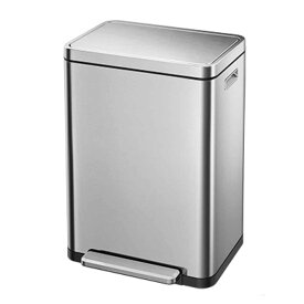 EKO ゴミ箱 30L Xキューブステップビン ペダル （ イーケーオー ごみ箱 30リットル 奥行36 ペダル式 ふた付き 分別 角型 ステンレス 一年保証付き スリム キッチン シンプル おしゃれ ）【39ショップ】