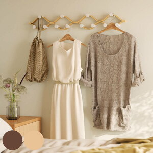 棚 壁 モンタージュ フック 6個付き 幅51×奥行6×高さ15cm ( Umbra アンブラ 壁掛け デザインフック 壁掛けフック ウォールフック 壁面収納 木製 おしゃれ コートハンガー 洋服掛け ハンガーフ