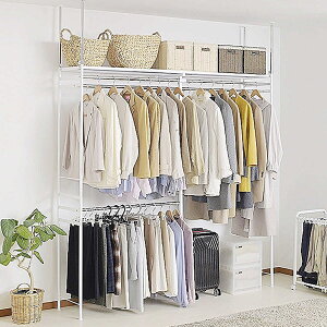 �˂����� �n���K�[���b�N ��120�`200cm ����200�`265cm �_�u���n���K�[ ���[�^�C�v ���C�h �i ���ς� ���b�N �˂����胉�b�N �L�k ���[ �I �N���[�[�b�g �˂�����n���K�[���b�N �˂�����I �V